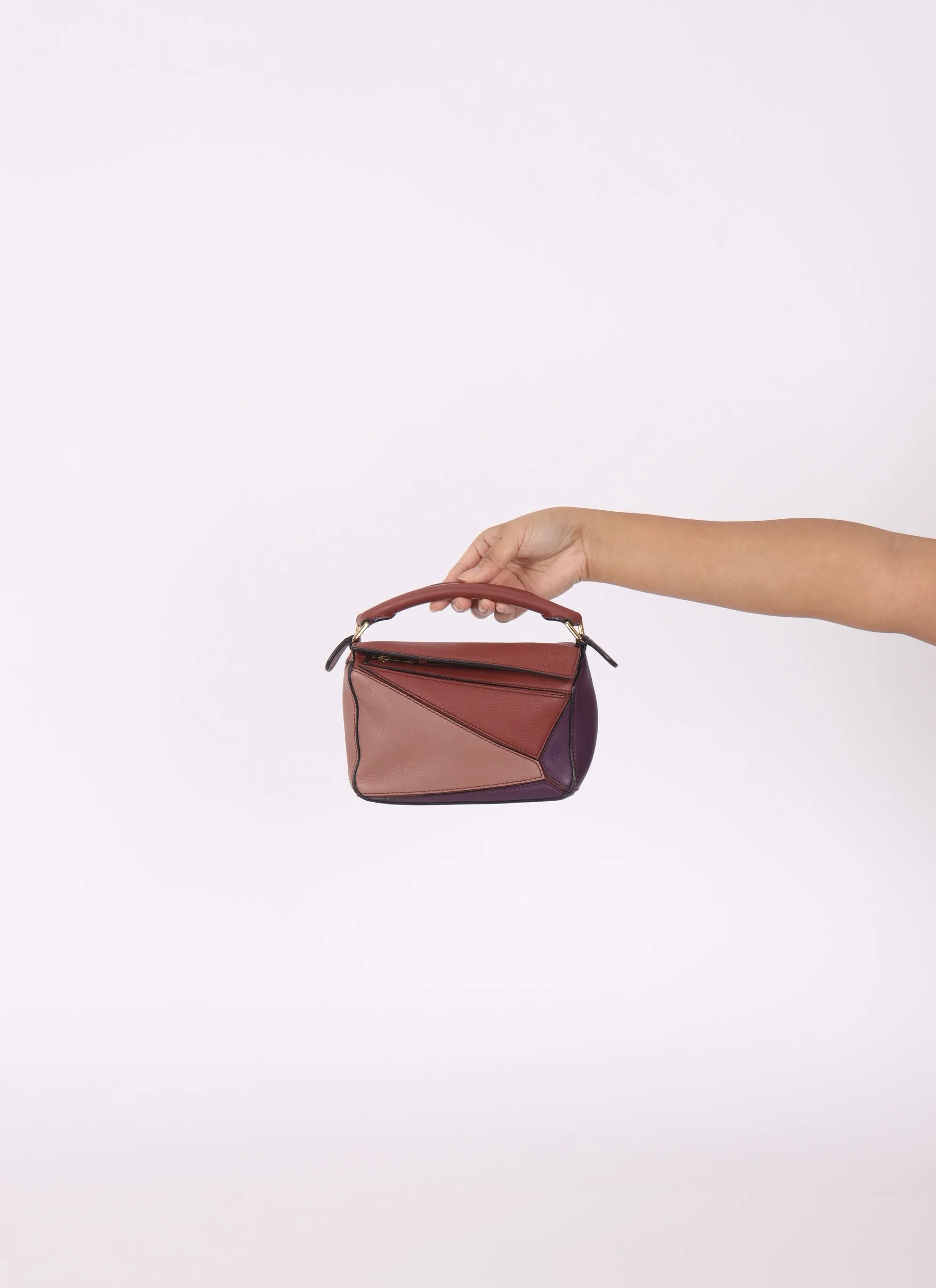 Loewe Tri-color Mini Puzzle Bag