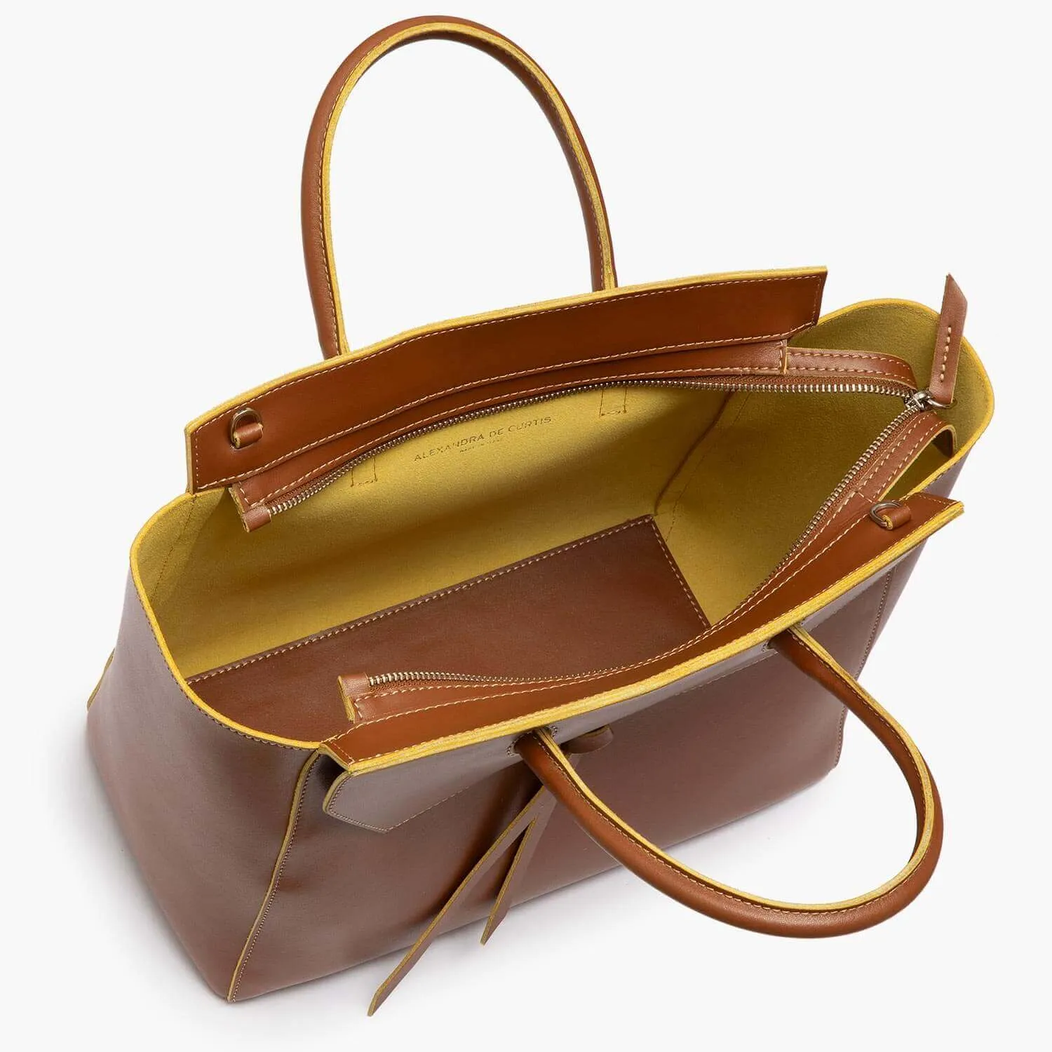 Loren Large Leather Tote Bag - Saddle