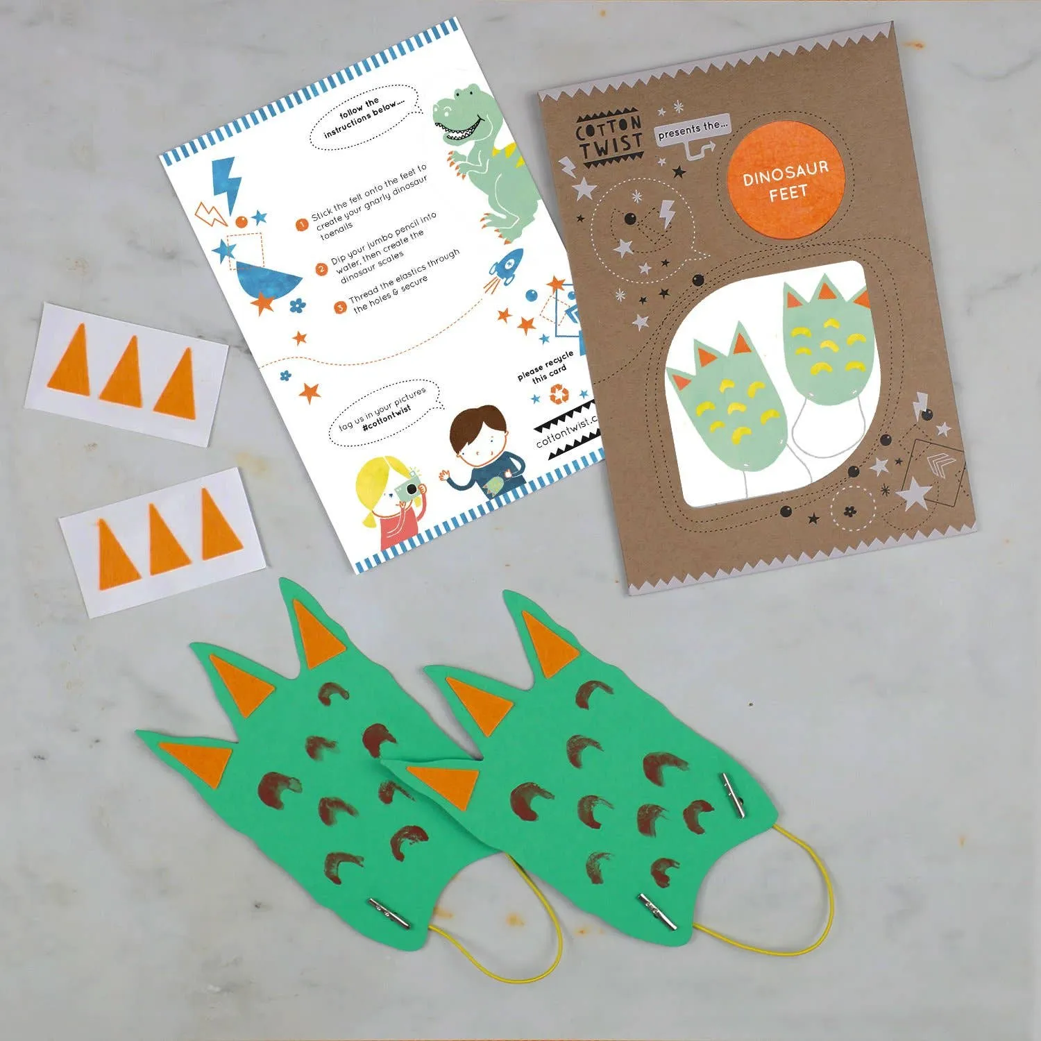 Make Your Own Dinosaur Feet Craft Kit