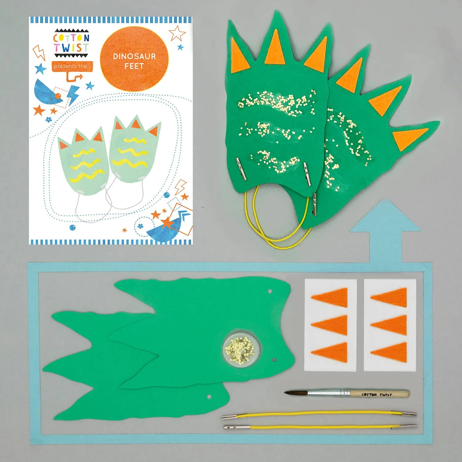 Make Your Own Dinosaur Feet Craft Kit