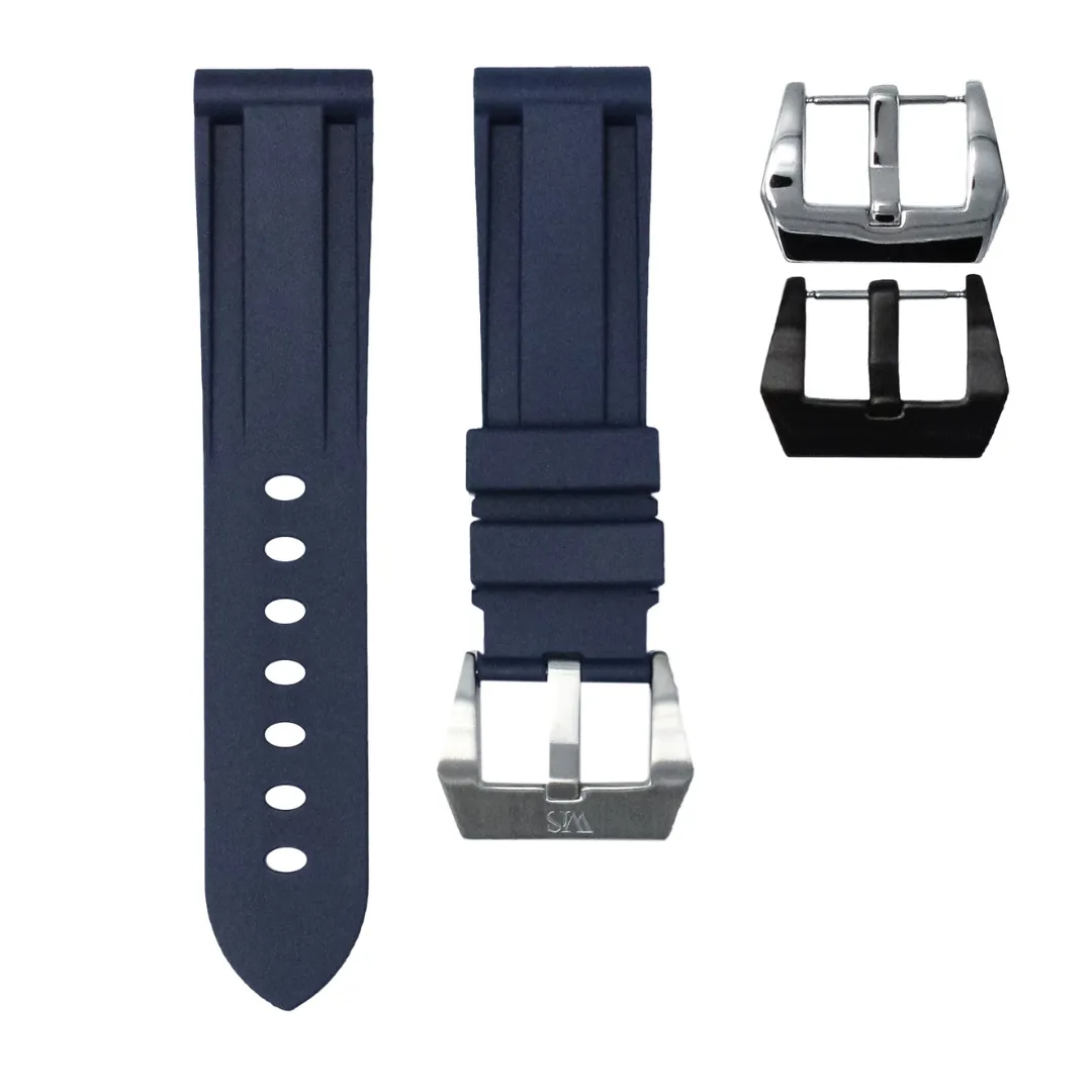 Marine Blue - Rubber Watch Strap For Breitling Professional Series