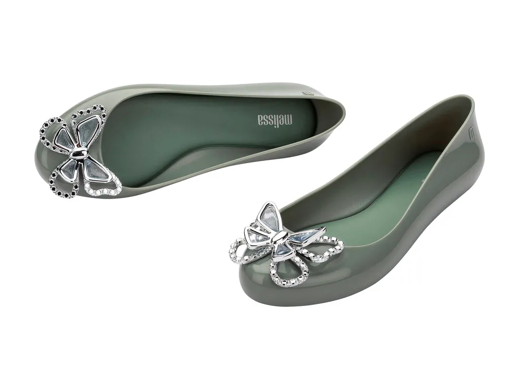 Melissa Sweet Love Fly AD Butterfly Embellished Green Ballerinas