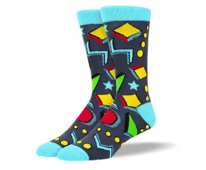 Men's Unique Grey Art Socks