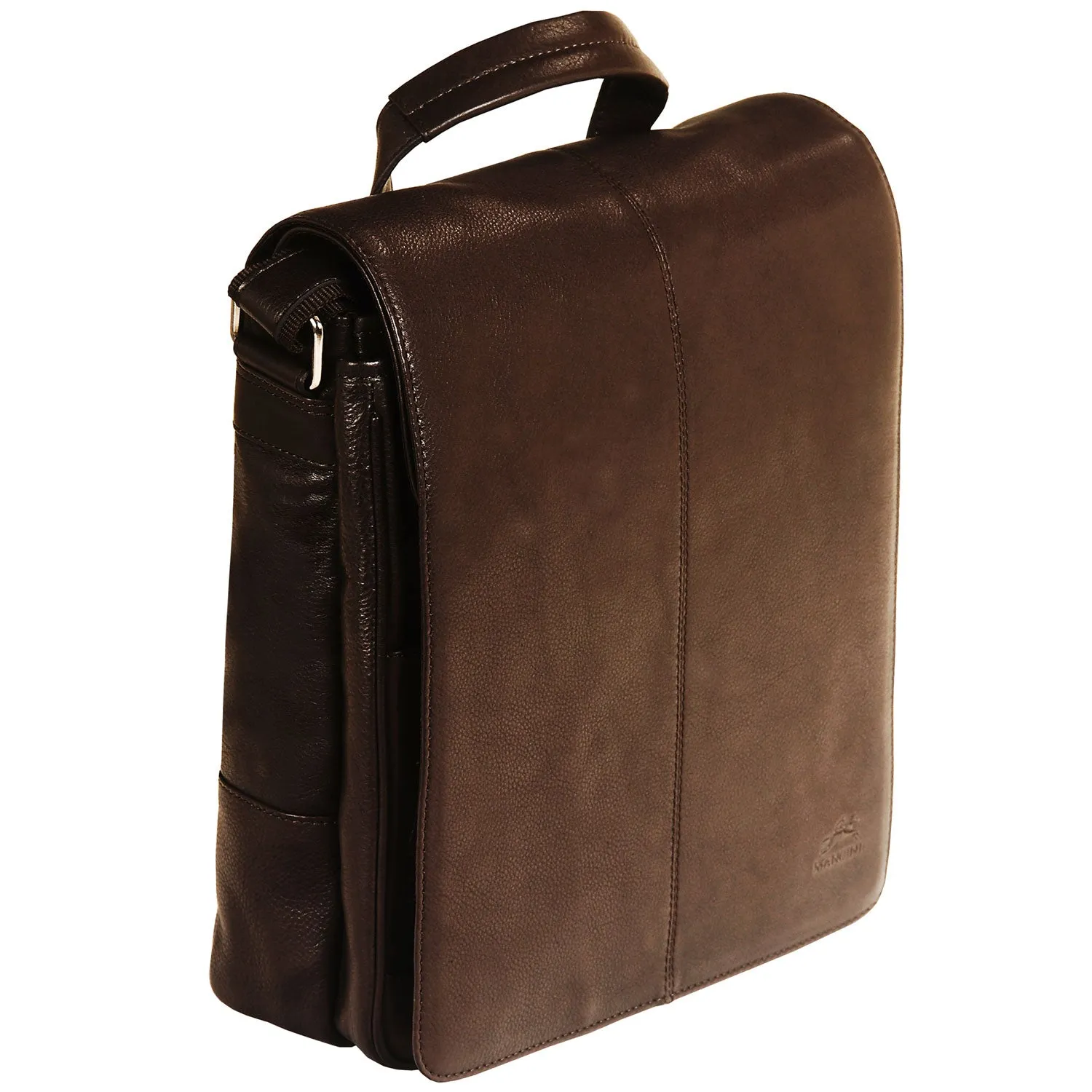 Messenger Style Tablet Bag, 10.5" x 4" x 12", Brown