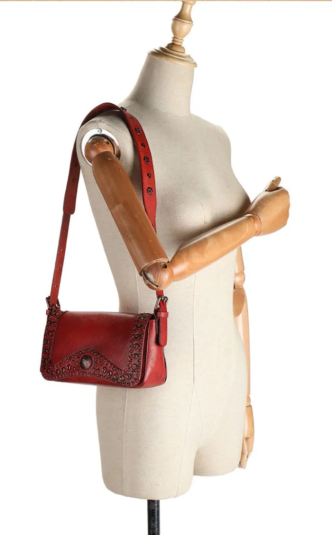 Mini Leather Crossbody Bag Cute Shoulder Bags