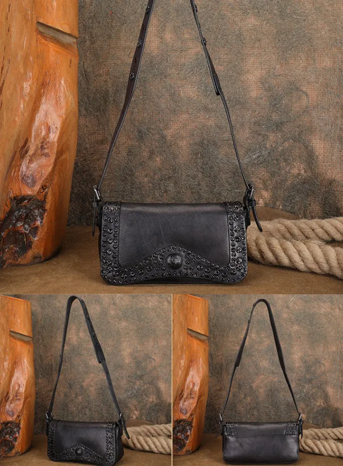 Mini Leather Crossbody Bag Cute Shoulder Bags