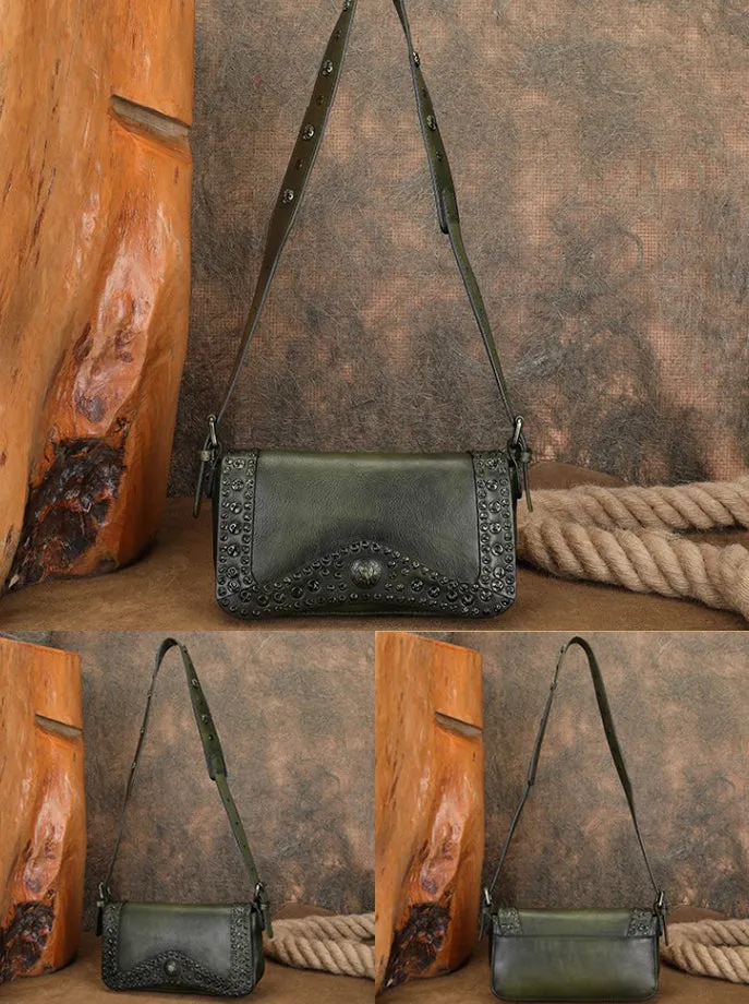 Mini Leather Crossbody Bag Cute Shoulder Bags