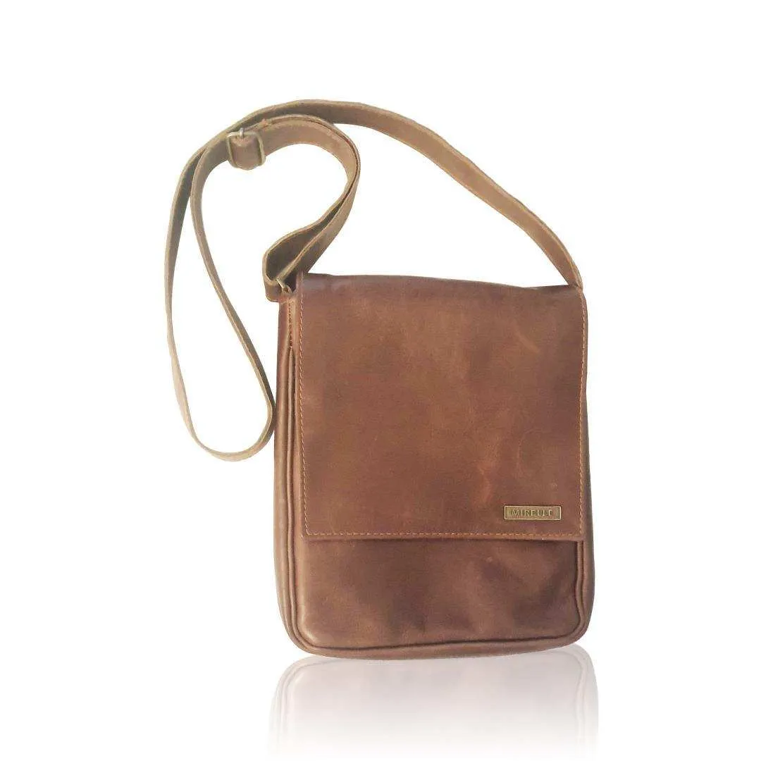 MIRELLE Genuine Leather Classic Messenger Bag