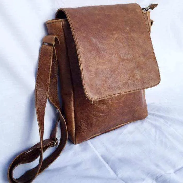 MIRELLE Genuine Leather Classic Messenger Bag