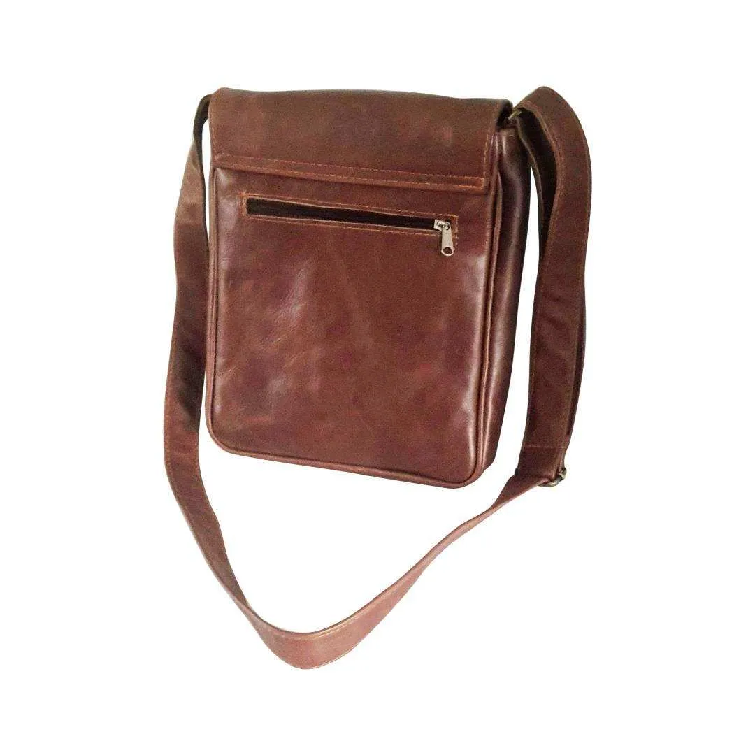 MIRELLE Genuine Leather Classic Messenger Bag