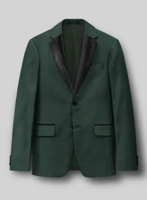 Napolean Jungle Green Wool Tuxedo Jacket