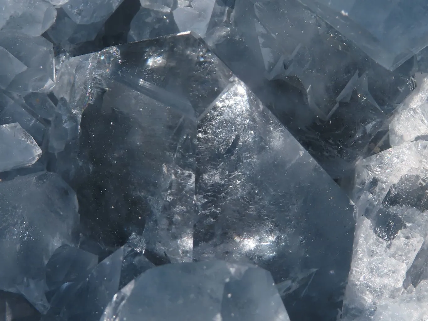 Natural Blue Celestite Geode Specimen With Cubic Crystals (Hole Drilled In Back For Light) x 1 From Sakoany, Madagascar