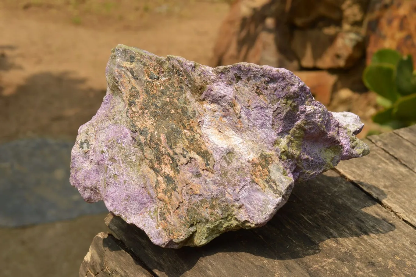 Natural Extra Large Rough Stichtite & Serpentine Specimen x 1 From Barberton, South Africa