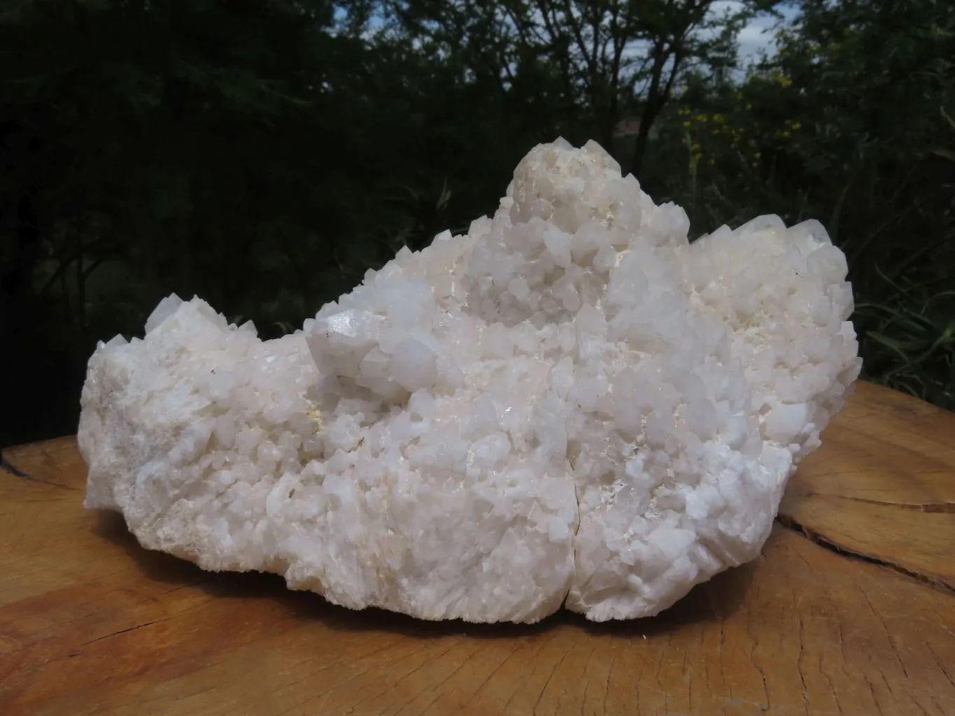 Natural Extra Large Window & White Phantom Cascading Quartz Cluster x 1 From Ivato, Madagascar