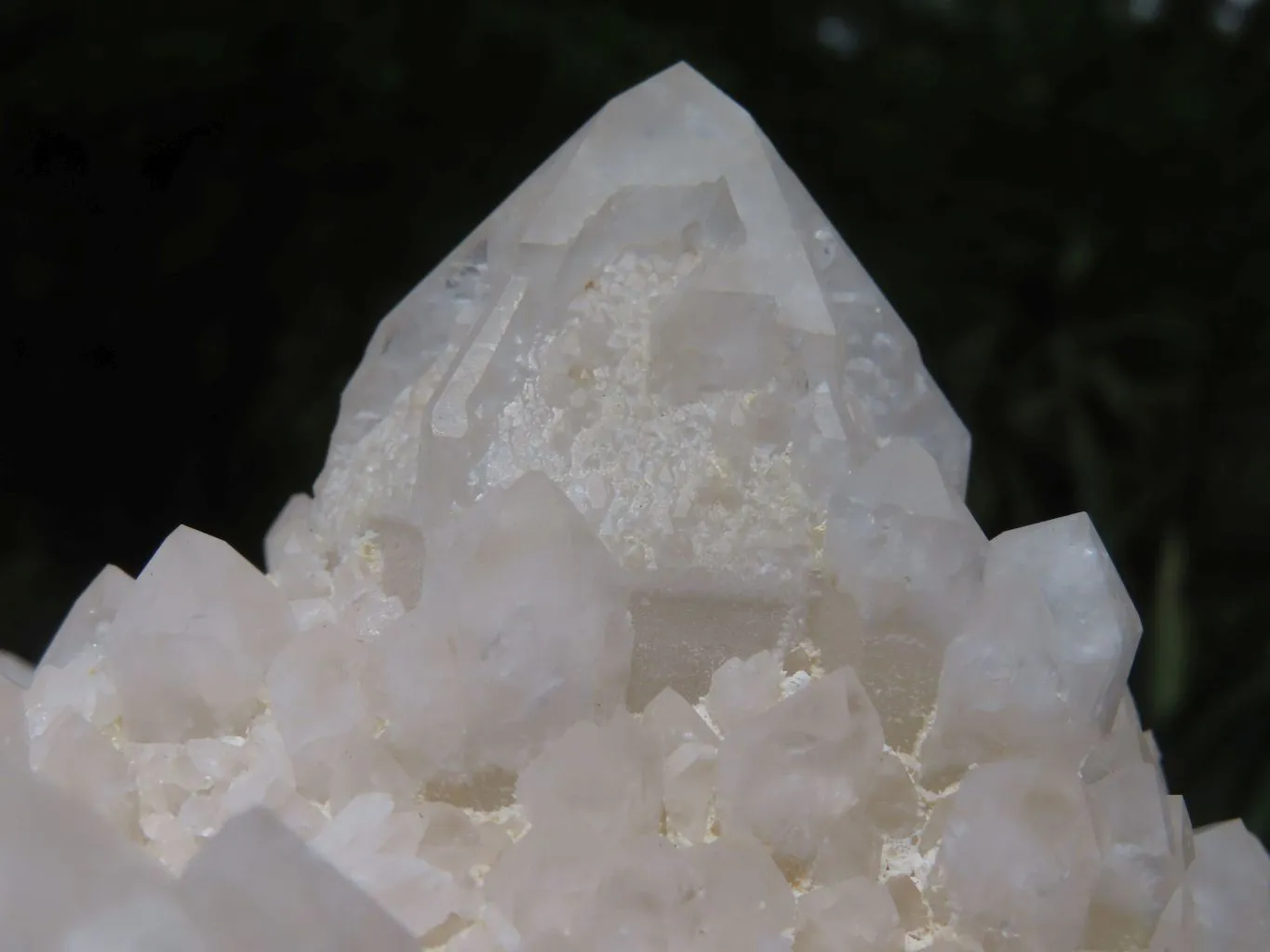 Natural Extra Large Window & White Phantom Cascading Quartz Cluster x 1 From Ivato, Madagascar