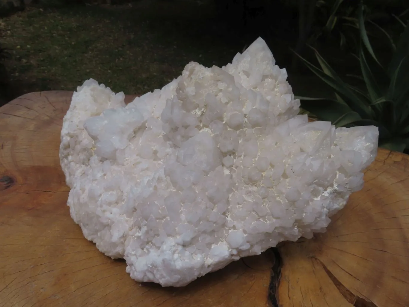 Natural Extra Large Window & White Phantom Cascading Quartz Cluster x 1 From Ivato, Madagascar