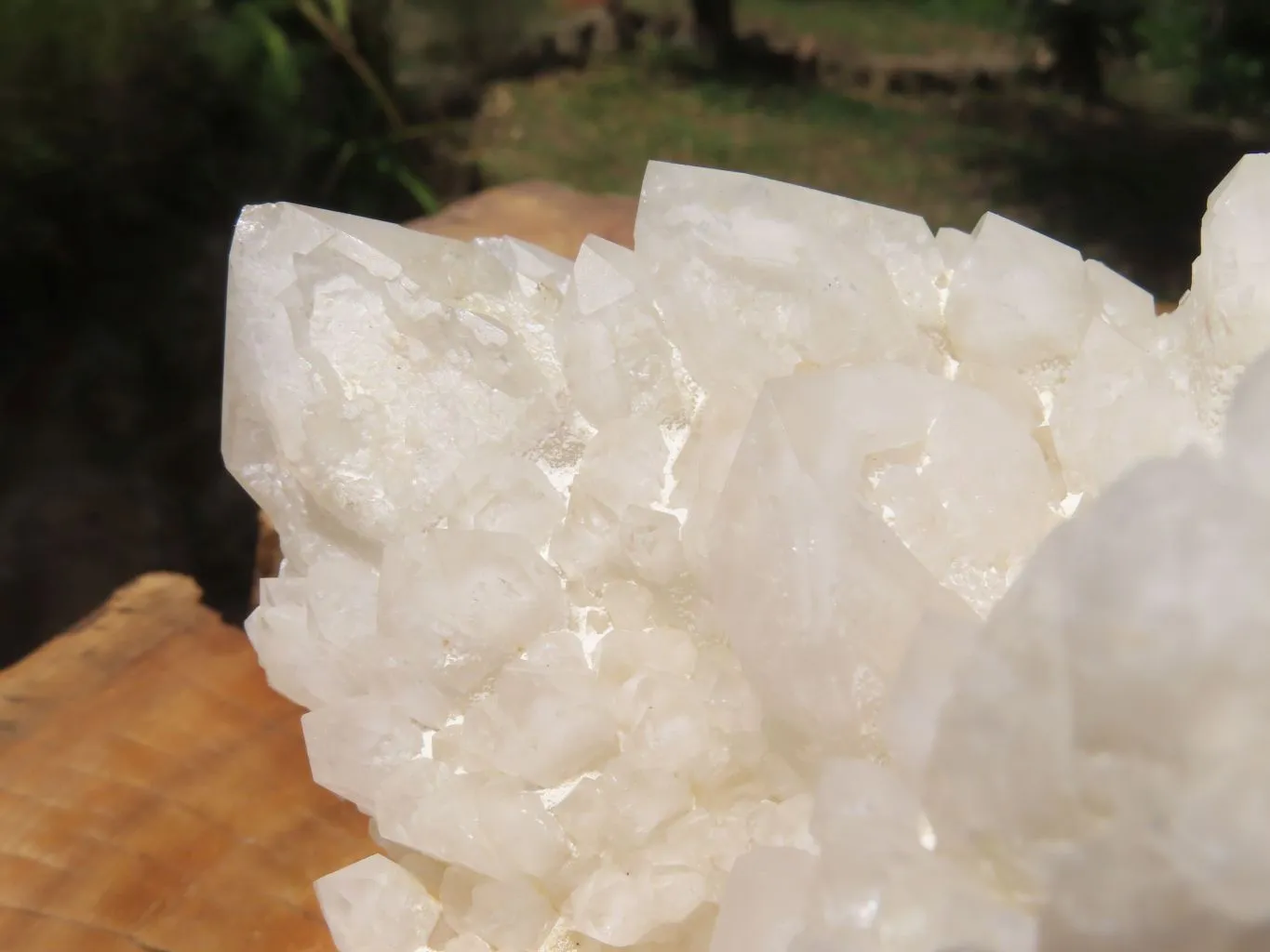 Natural Extra Large Window & White Phantom Cascading Quartz Cluster x 1 From Ivato, Madagascar