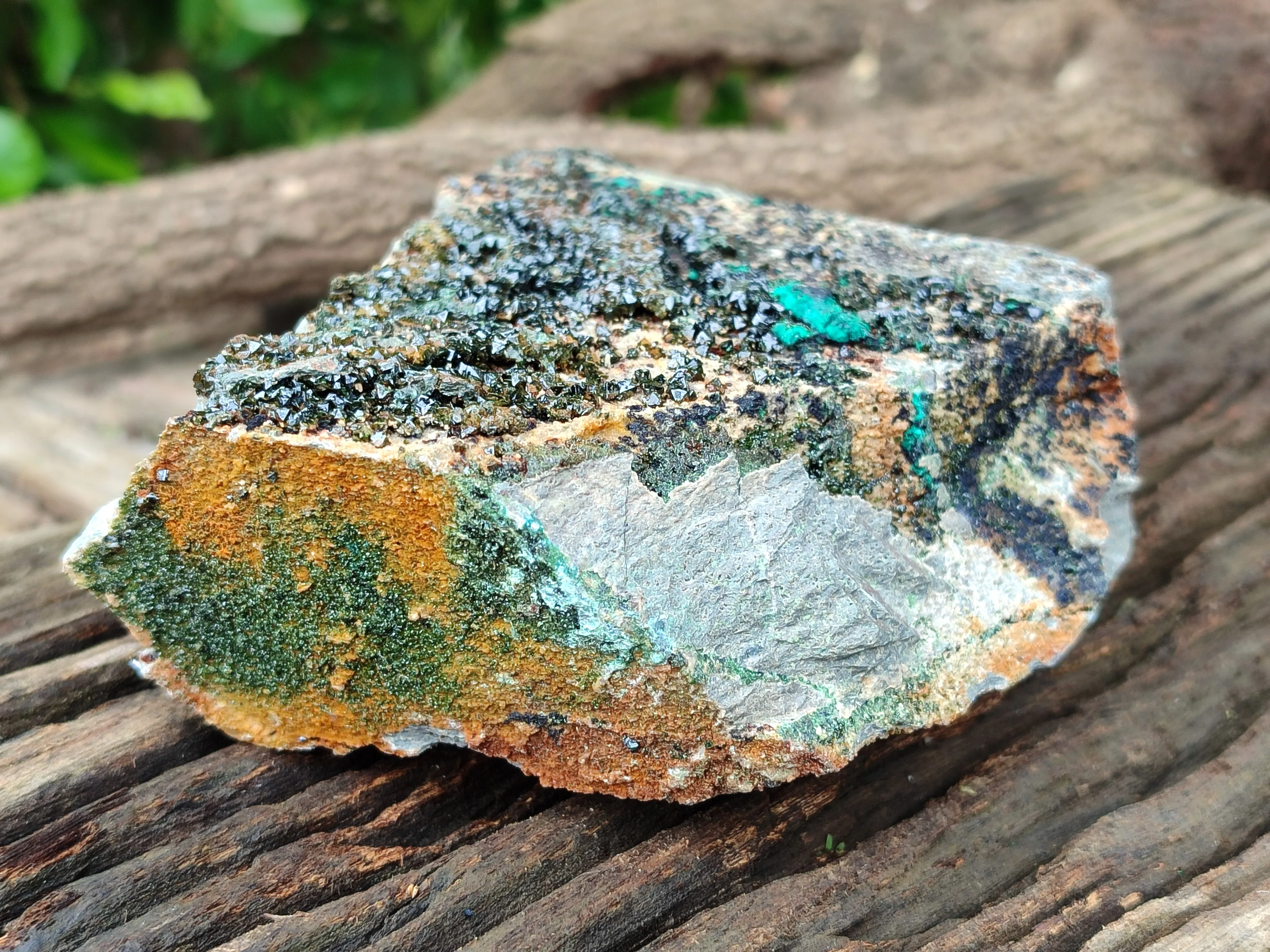 Natural Libethenite Crystals On Dolomite Matrix Specimens x 1 From Shituru, Congo