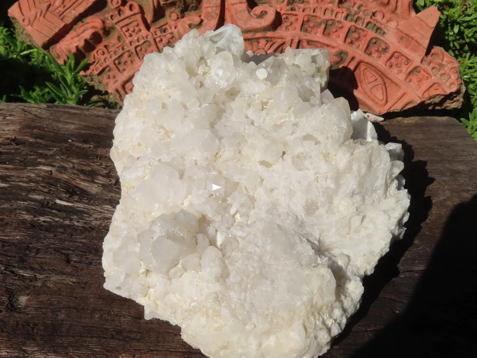 Natural Medium Sized Quartz Cluster x 1 From Madagascar