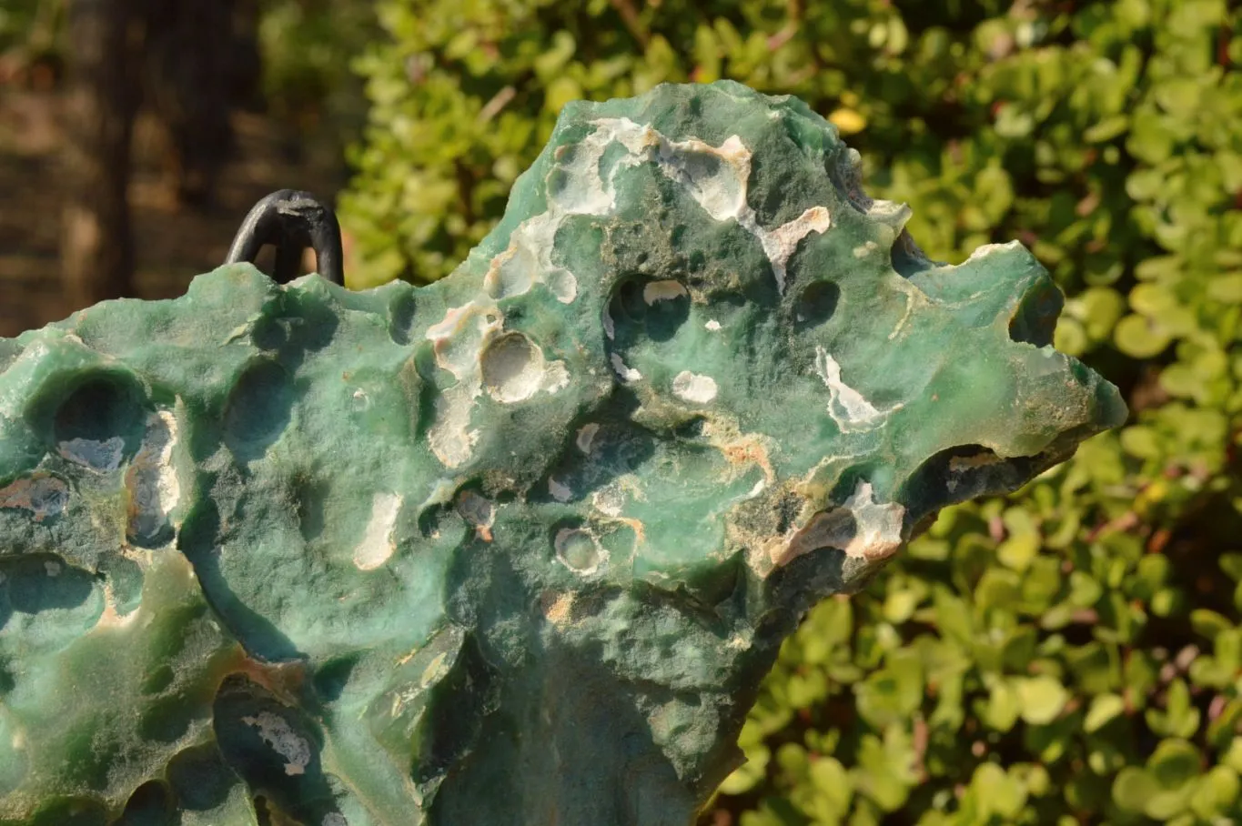 Natural XXL Emerald Mtorolite Plates With Stand x 1  From Mutorashanga, Zimbabwe