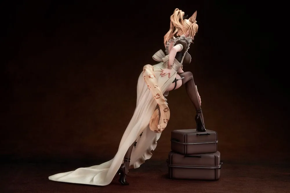 Original Character PVC Statue 1/4 Battle Maid Different Species Leopard Cat Maria 40 Cm