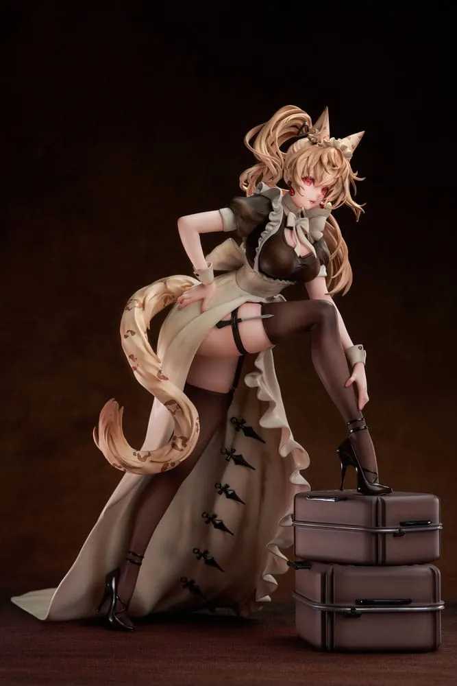 Original Character PVC Statue 1/4 Battle Maid Different Species Leopard Cat Maria 40 Cm