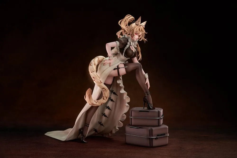 Original Character PVC Statue 1/4 Battle Maid Different Species Leopard Cat Maria 40 Cm