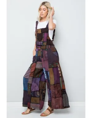 Overalls - Wide Leg Patch - unique