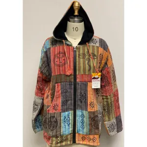 Patchwork Fleece Lining Jacket - Unique