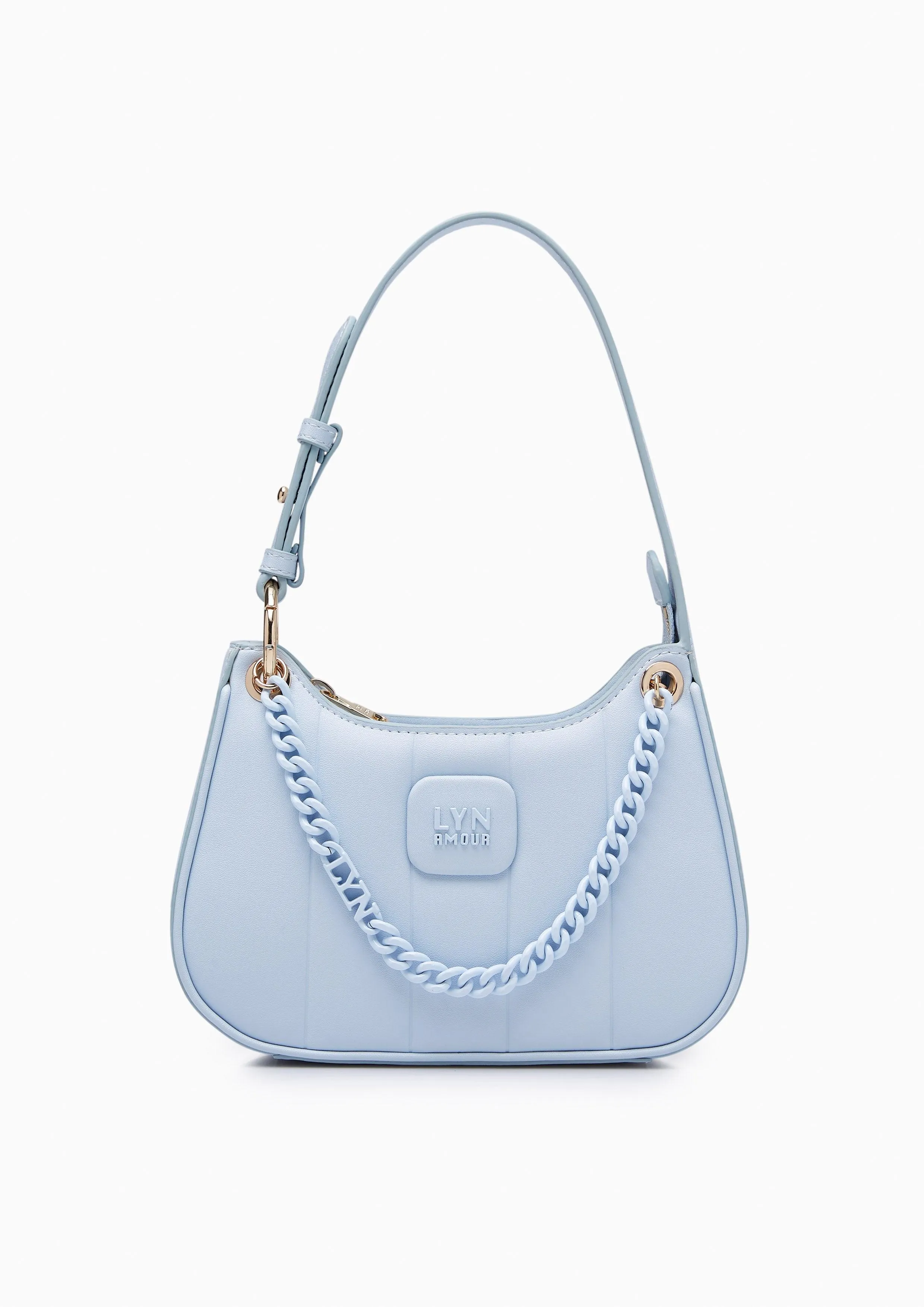 Patti Saddle Crossbody Bag Light Blue