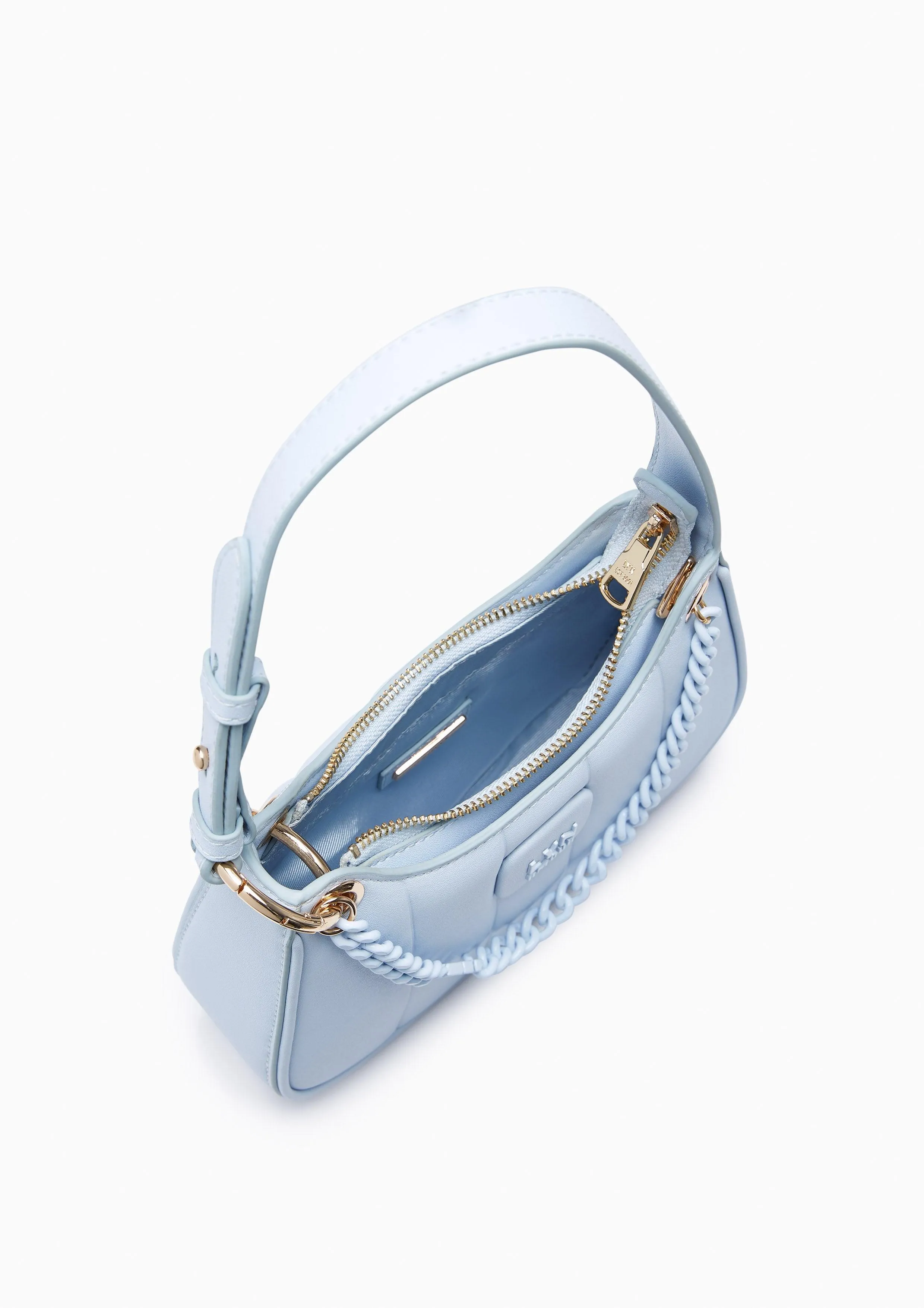 Patti Saddle Crossbody Bag Light Blue