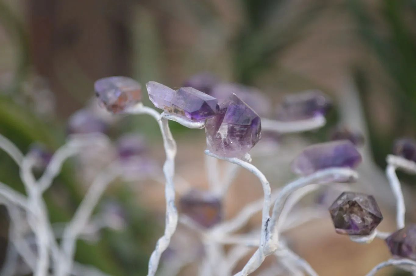 Polished Amethyst Gemstone Art Baobab Tree  x 1 From South Africa