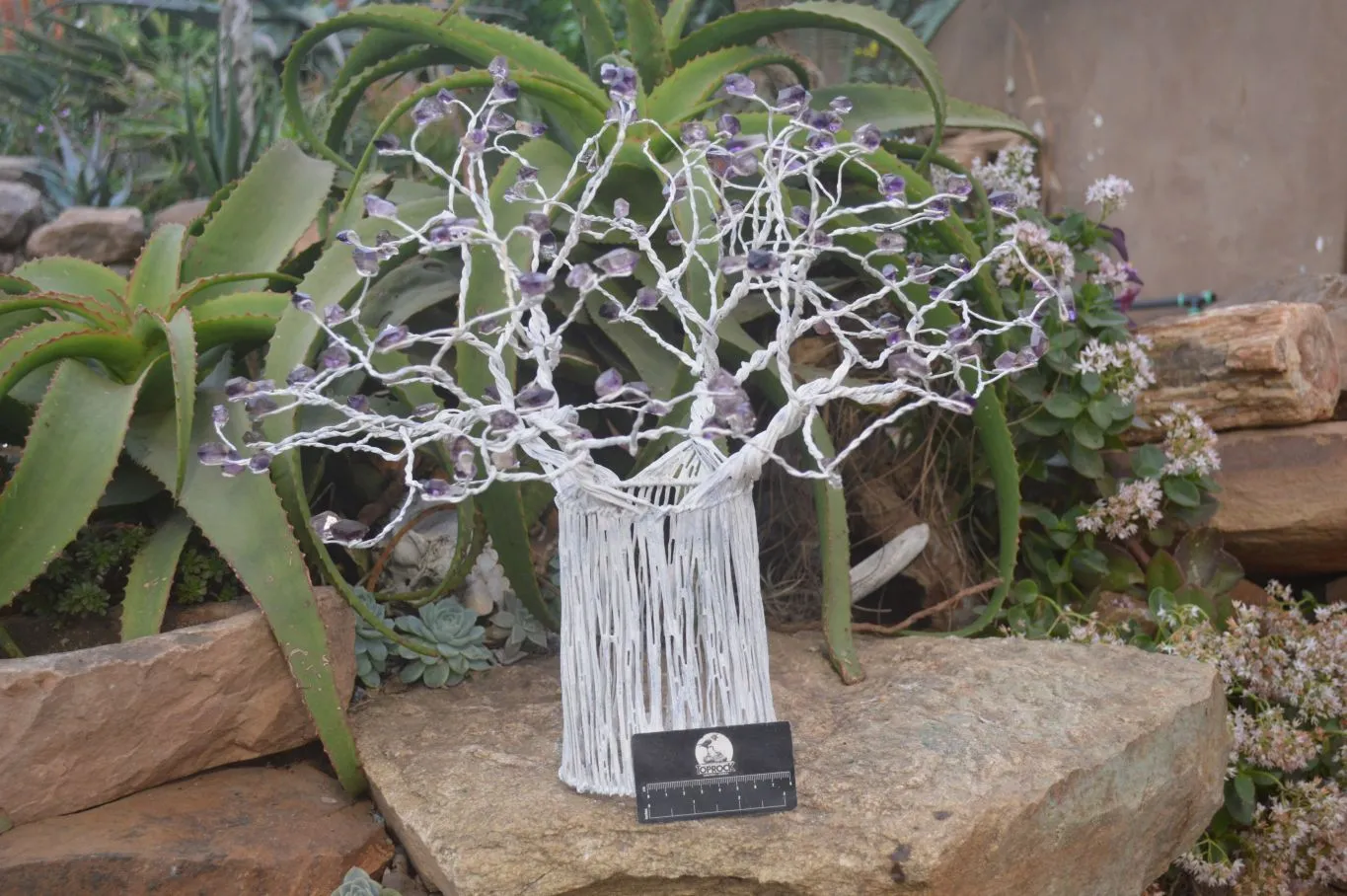 Polished Amethyst Gemstone Art Baobab Tree  x 1 From South Africa