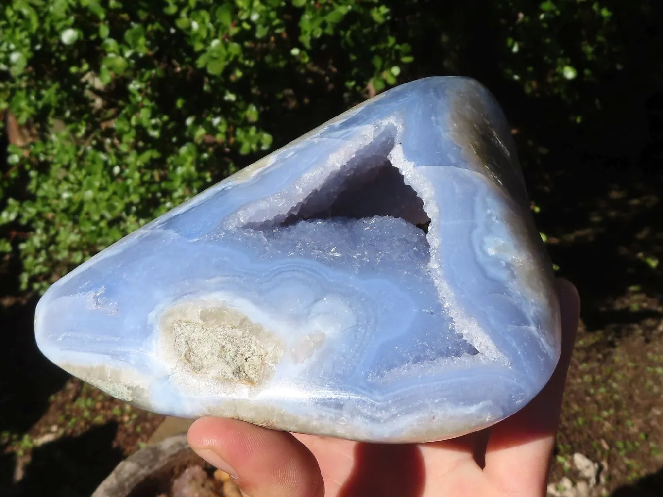 Polished Blue Lace Agate Free Form  x 1 From Nsanje, Malawi