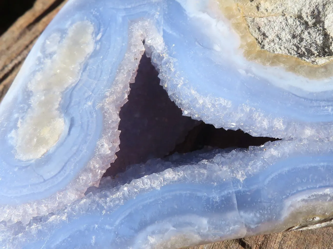 Polished Blue Lace Agate Free Form  x 1 From Nsanje, Malawi