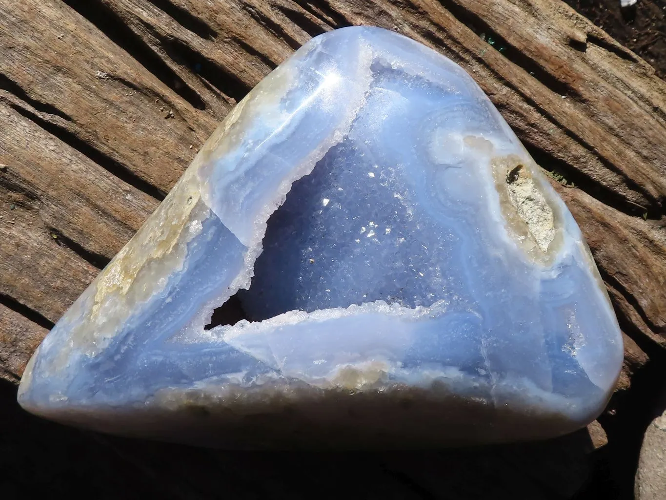 Polished Blue Lace Agate Free Form  x 1 From Nsanje, Malawi