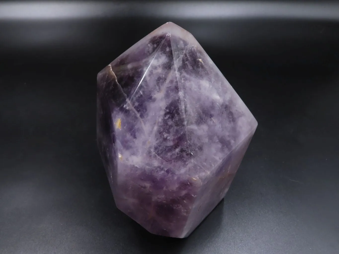 Polished Extra Large Window Amethyst With Dark Phantom On Top x 1 From Akansobe, Madagascar