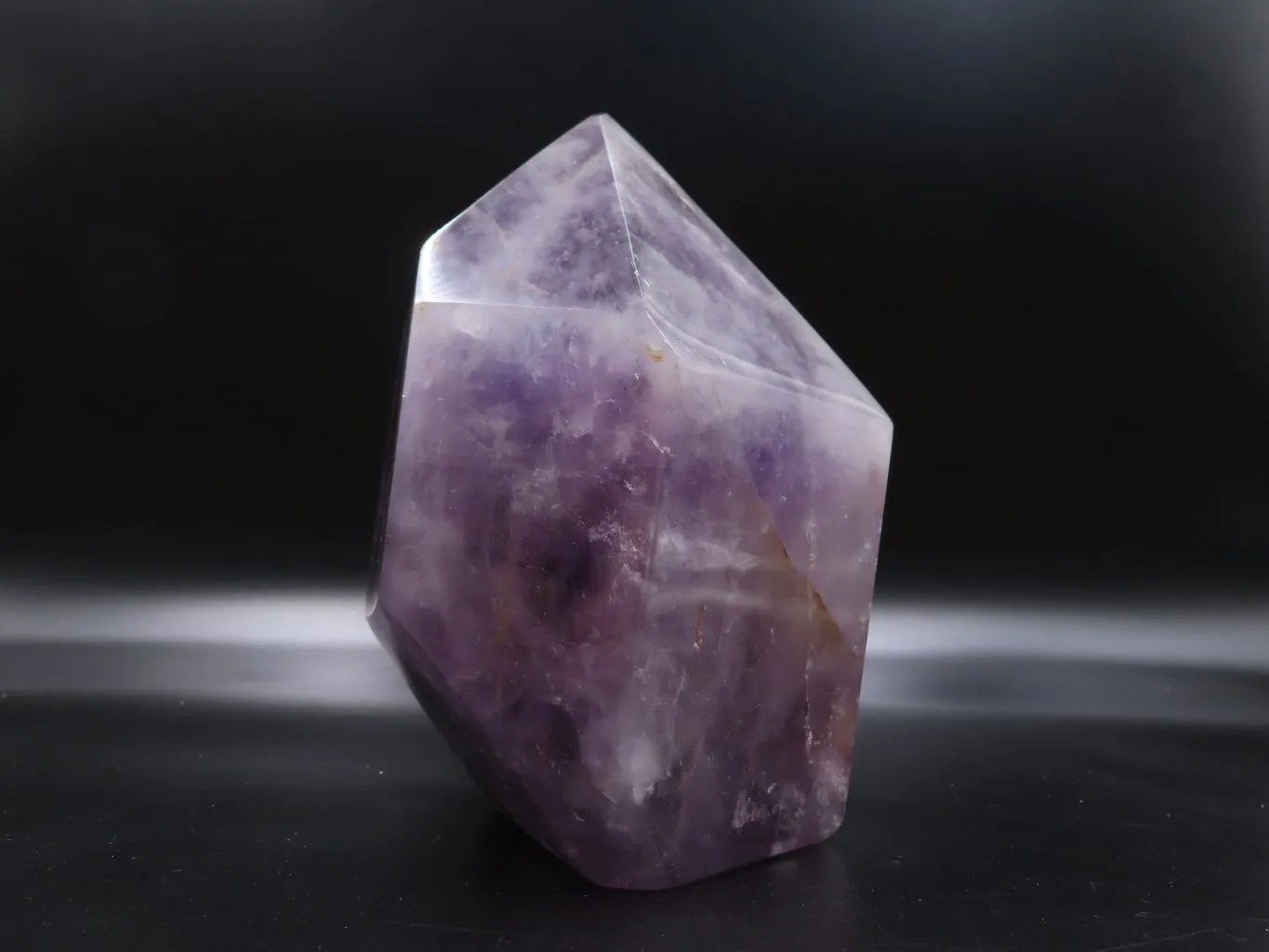 Polished Extra Large Window Amethyst With Dark Phantom On Top x 1 From Akansobe, Madagascar