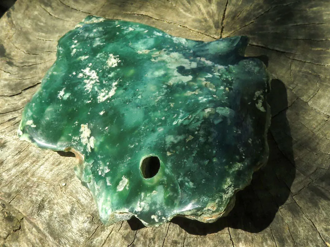 Polished On One Side Emerald Mtorolite Plates x 1 From Mutorashanga, Zimbabwe