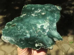 Polished On One Side Emerald Mtorolite Plates x 1 From Mutorashanga, Zimbabwe