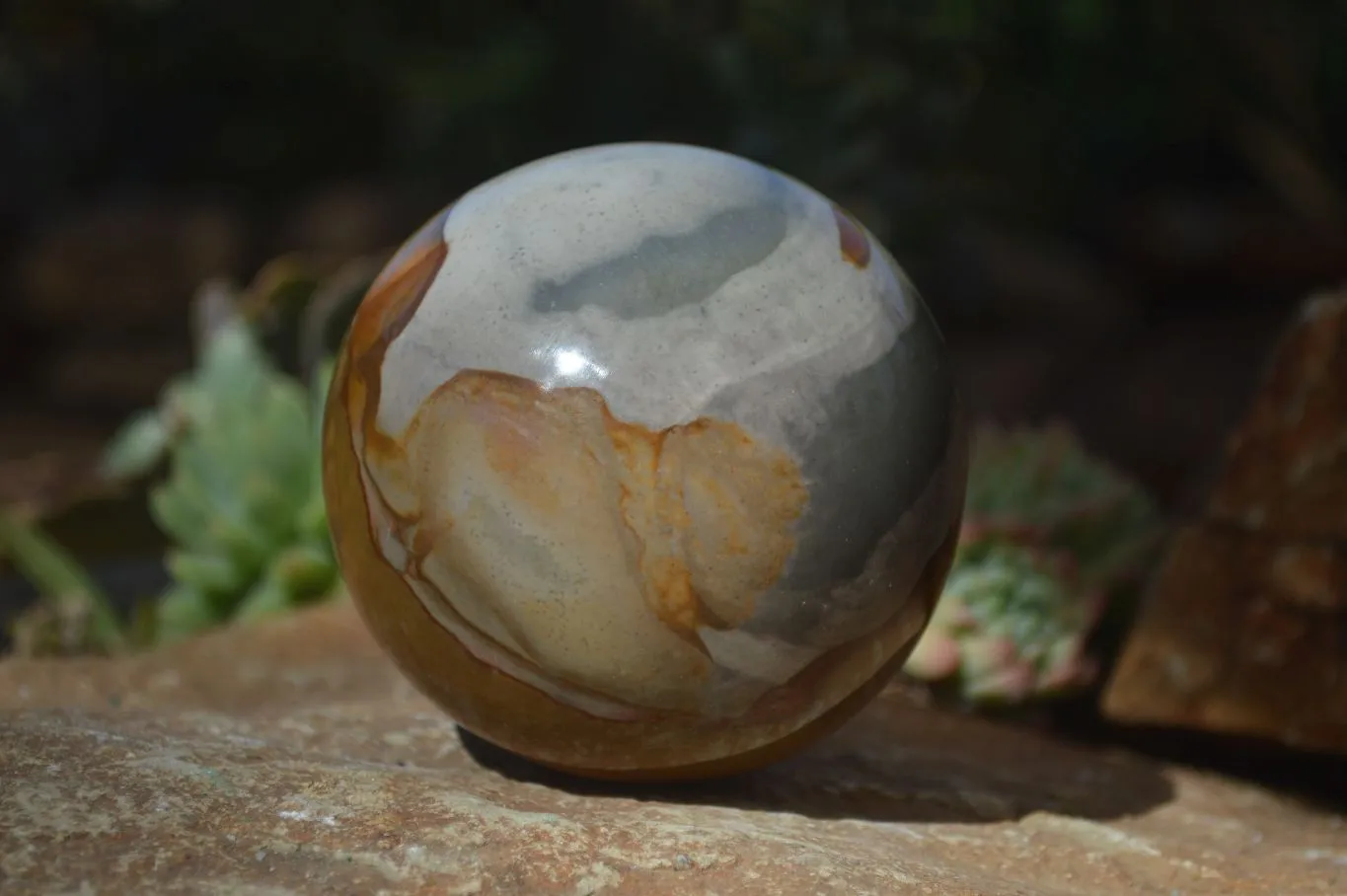 Polished Polychrome Jasper Sphere  x 1 From Madagascar