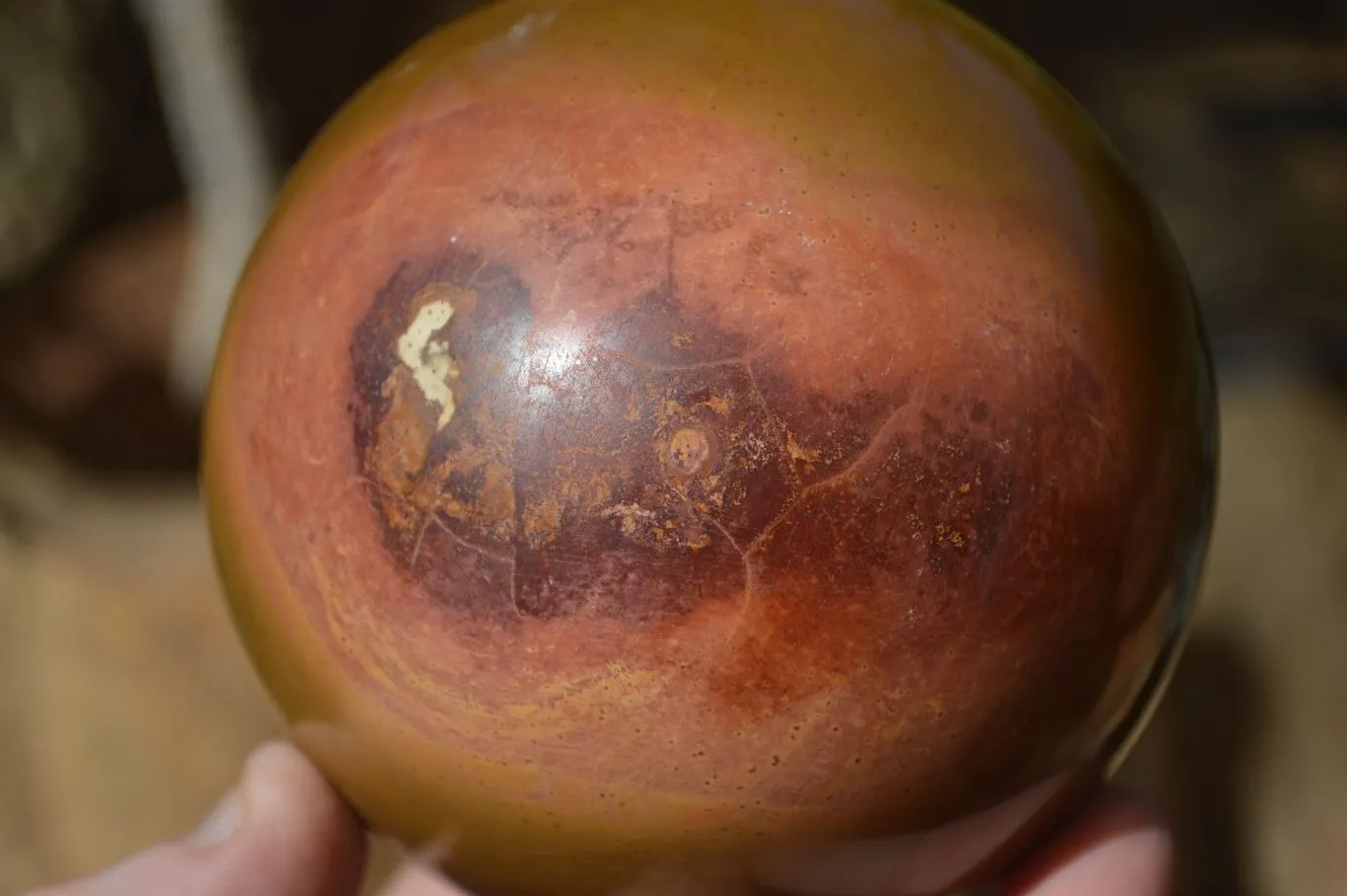 Polished Polychrome Jasper Sphere  x 1 From Madagascar