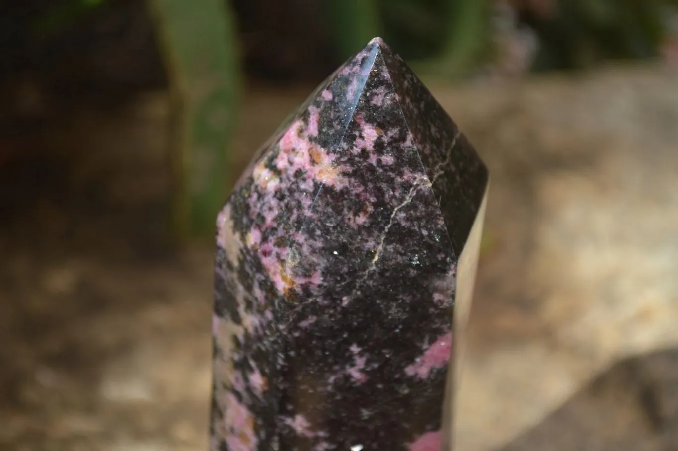 Polished Rhodonite Point x 1 From Madagascar