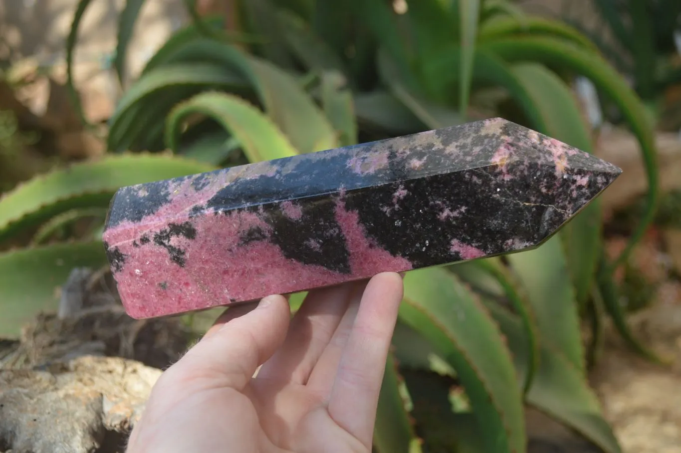 Polished Rhodonite Point x 1 From Madagascar