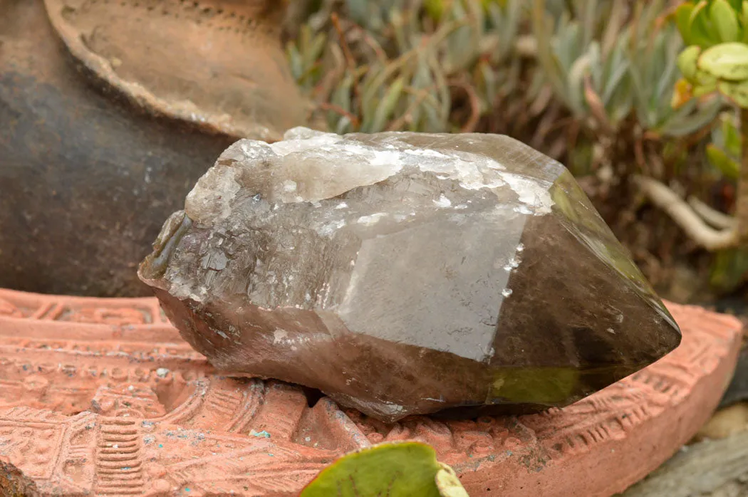 Polished  Smokey Quartz Crystal With Polished Termination x 1 From Malawi