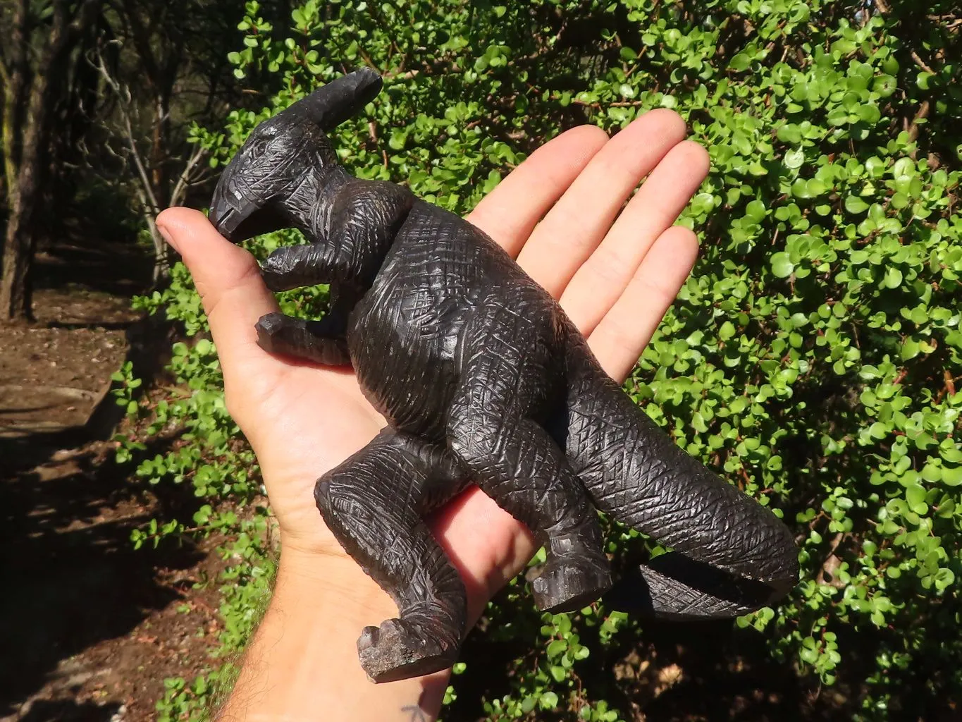 Polished Soapstone Dinosaur Carving x 1 From Zimbabwe