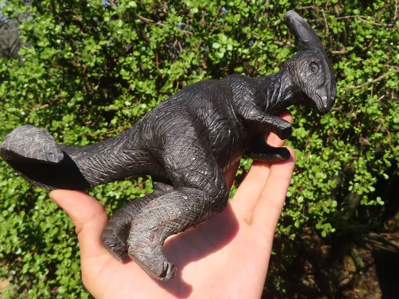 Polished Soapstone Dinosaur Carving x 1 From Zimbabwe