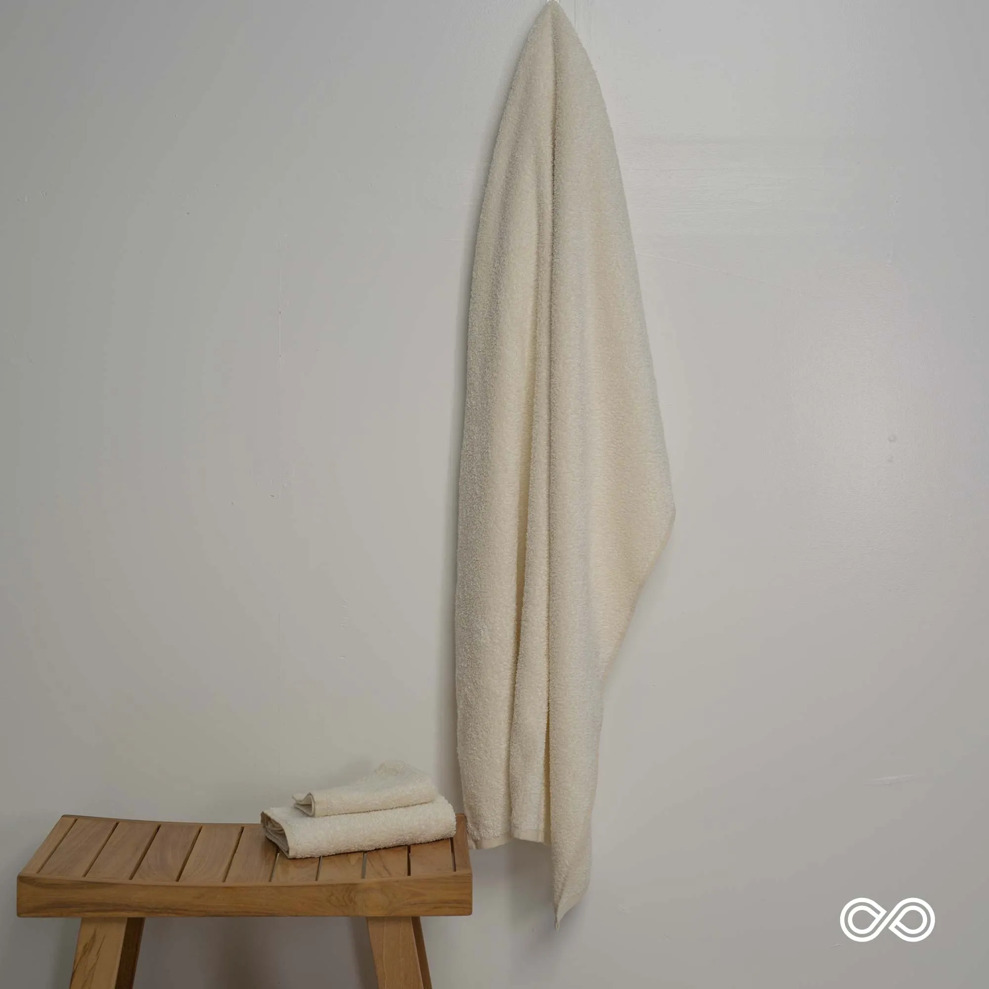 PUREVILLE Organic Hemp Terry Bath Towels (Polyester-Free OC Thread; 100% hemp terry loops, 100% OC backing) (100% Biodegradable)