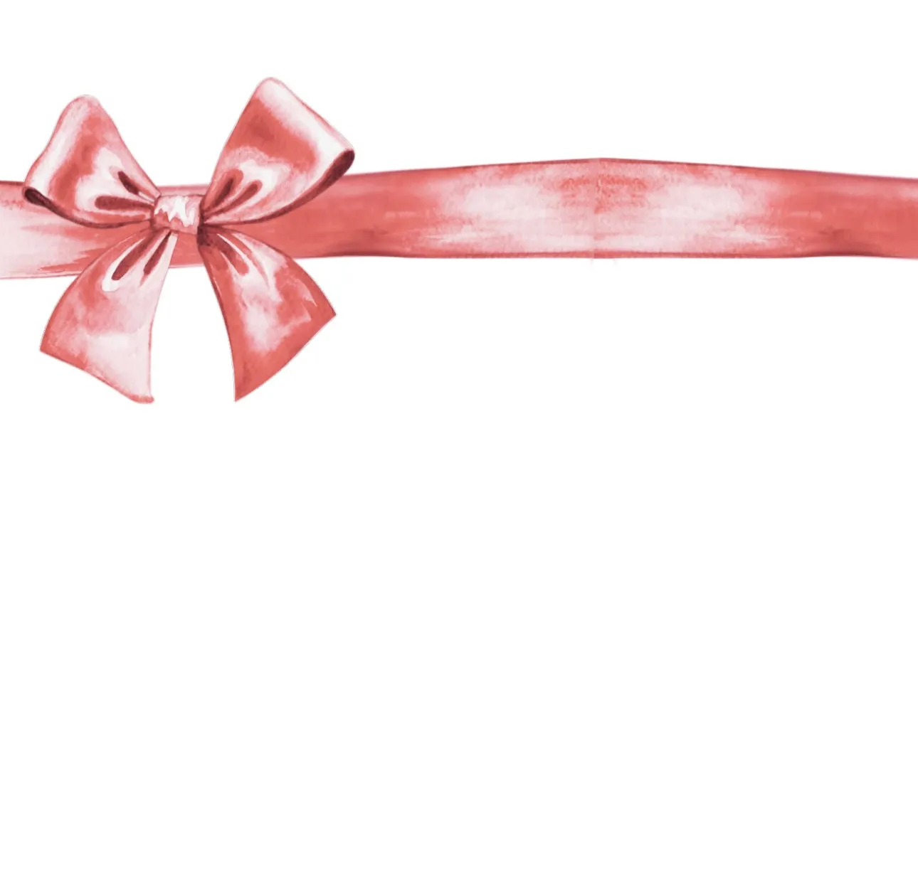 Red Gift Bow - Charger