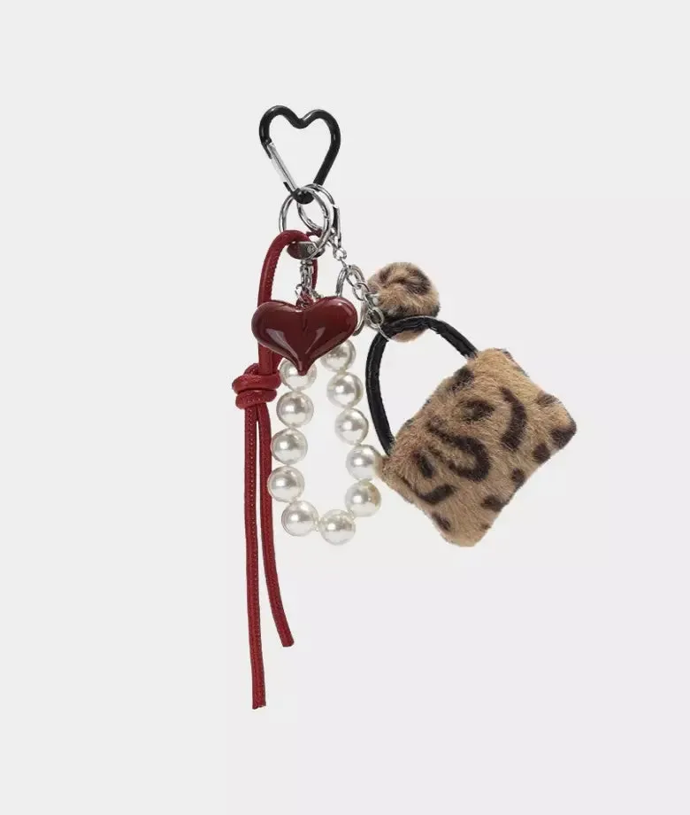 Red Heart Bag Charm